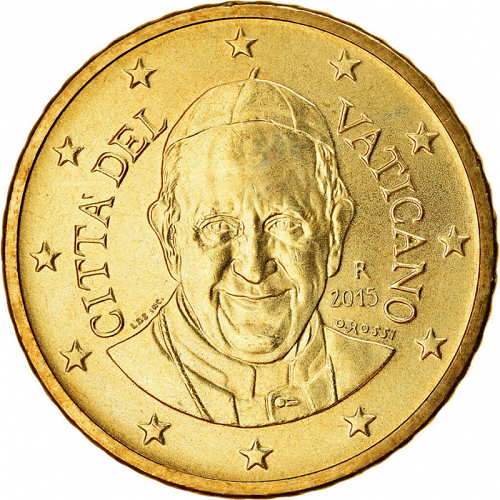 50 cent 2015 Vatikán ob.UNC František