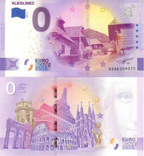 0 euro suvenír 2021/1 Slovensko UNC Vlkolínec (Anniversary 2020)