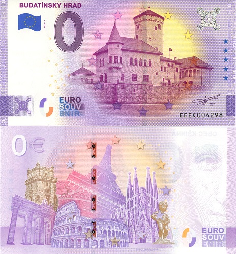 0 euro suvenír 2022/1 Slovensko UNC Budatínsky hrad (Anniversary 2020)