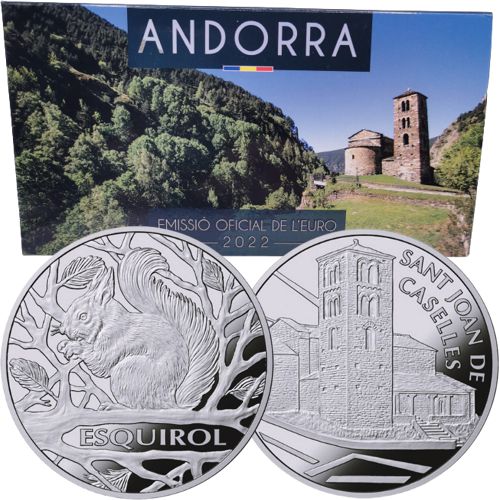 SADA 2x 1,25 euro 2022 Andorra BU Veverička a Sant Joan de Caselles