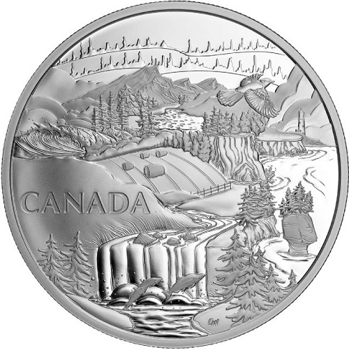 30 Dollars 2022 Kanada PROOF 2 Oz Ag Visions of Canada