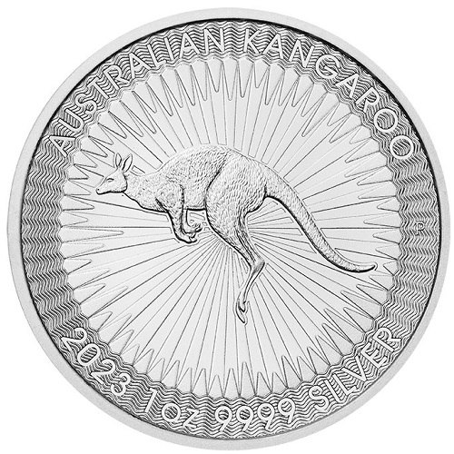 Dollar 2023 Austrália BU 1 Oz Ag, Australian Kangaroo (X:12:5)