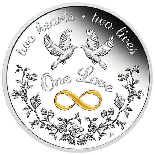 Dollar 2023 Austrália PROOF 1 Oz Ag One Love (X:10:2)