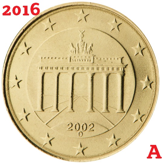 10 cent 2016 Nemecko A ob.UNC