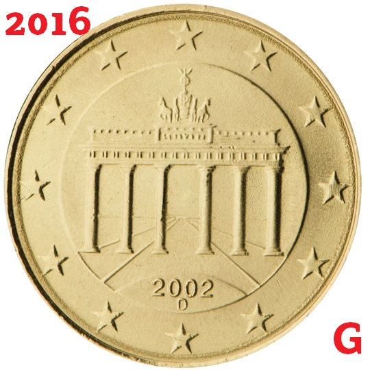 10 cent 2016 Nemecko G ob.UNC