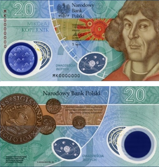 20 Zlotych 2023 Poľsko UNC Nicholas Copernicus séria MK