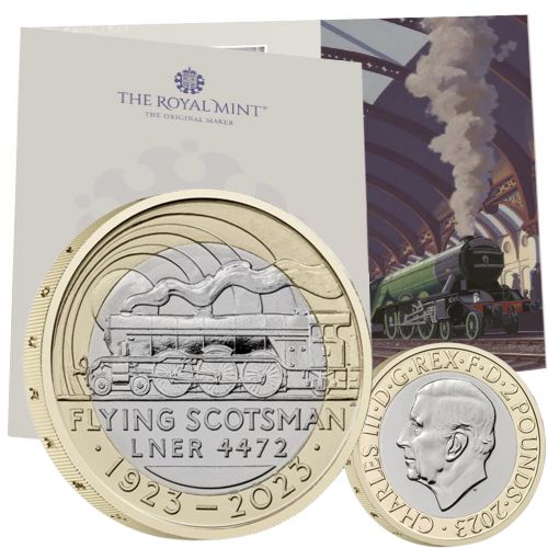 2 Pounds 2023 Anglicko BU karta The Flying Scotsman