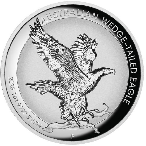 Dollar 2023 Austrália PROOF Incused 1 Oz Ag Wedge-Tailed Eagle (X:10:5)