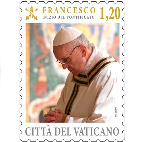Známka 2023 Vatikán čistá, Pápež František (1,20 €)