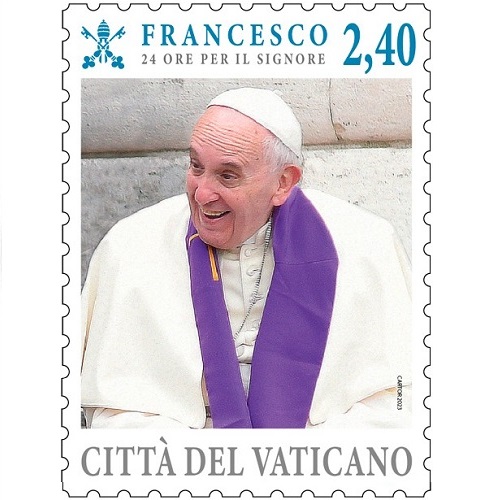 Známka 2023 Vatikán čistá, Pápež František (2,40 €)