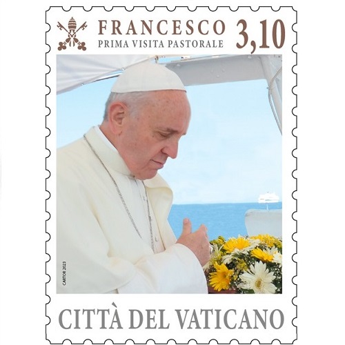 Známka 2023 Vatikán čistá, Pápež František (3,10 €)