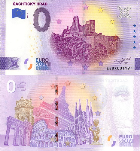 0 euro suvenír 2023/2 Slovensko UNC Čachtický Hrad (ND)