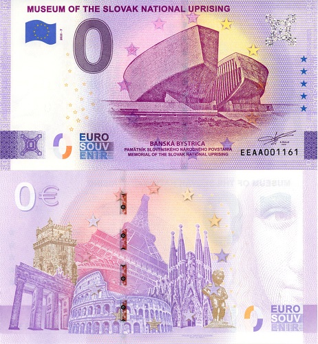 0 euro suvenír 2023/7 Slovensko UNC Banská Bystrica - pamätník SNP (ND)