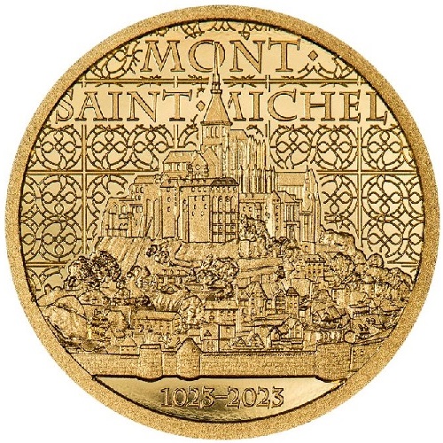 5 Dollars 2023 Cook Islands PROOF 0,5g Au Mont-Saint-Michel (TRE36)
