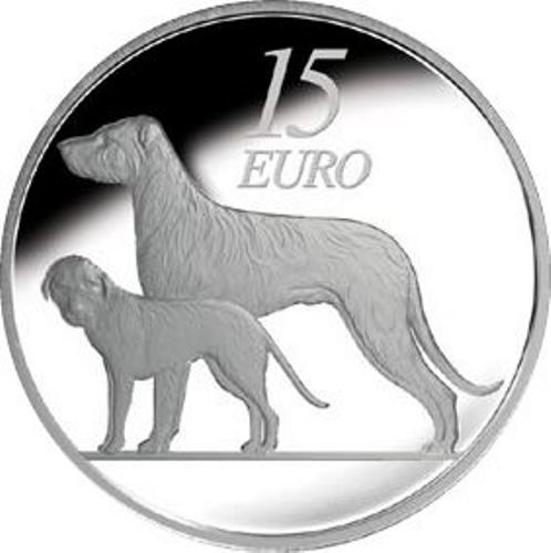 15 EURO 2012 Írsko PROOF Hund