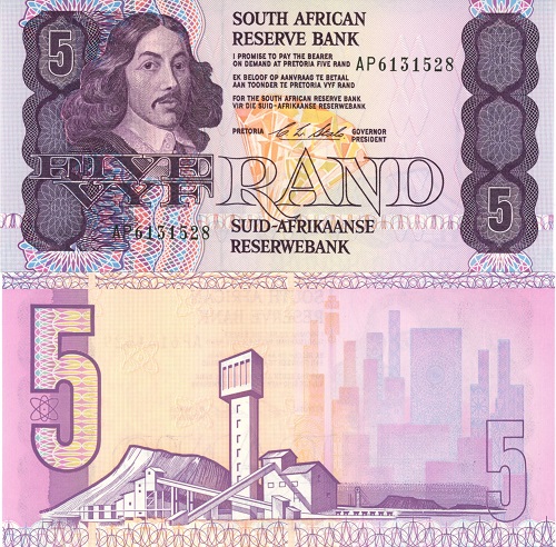 5 Rand 1990 Južná Afrika UNC séria AP