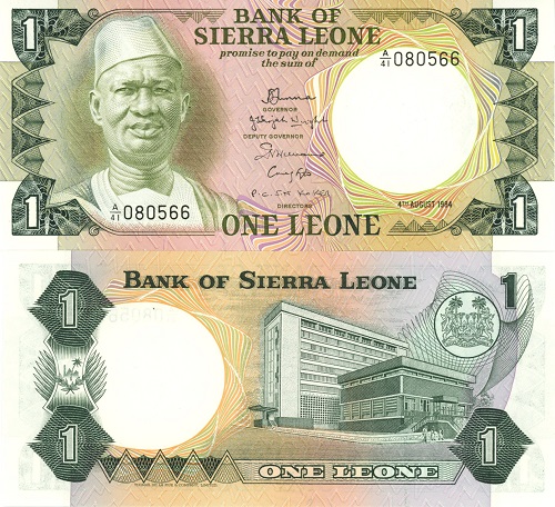 1 Leone 1984 Sierra Leone UNC séria A/41