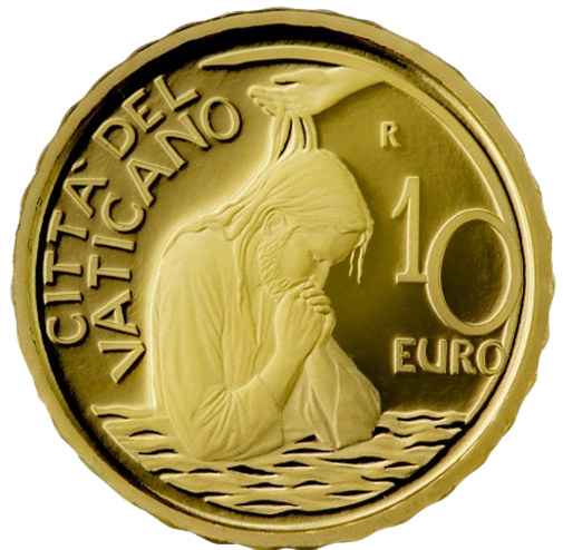 10 euro 2023 Vatikán PROOF Sviatosť krstu