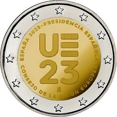 2 euro 2023 Španielsko cc.UNC predsedníctvo Rady EÚ