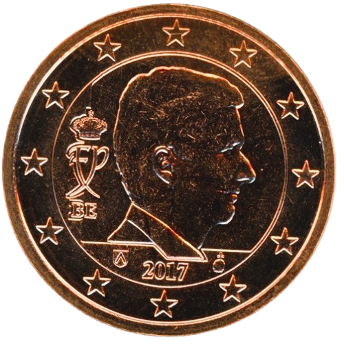 1 cent 2017 Belgicko ob.UNC