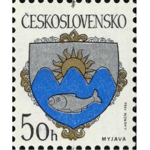 Známka 1986 Československo čistá, Myjava