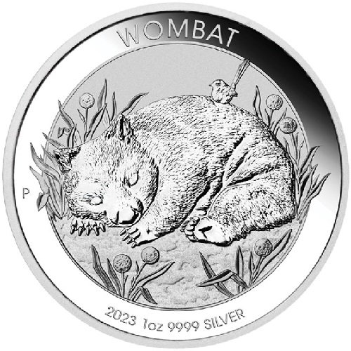 Dollar 2023 Austrália BU 1 Oz Ag Australian Wombat  (X:10:1)