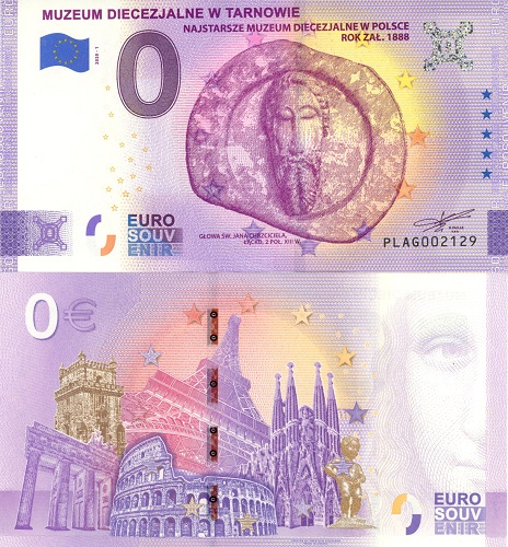 0 euro suvenír 2020/1 Poľsko UNC Muzeum Diecezjalne w Tarnowie (ND) (obálka)