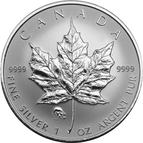 5 Dollars 2008 Kanada BU 1 Oz Ag, Maple Leaf (Rat Privy)