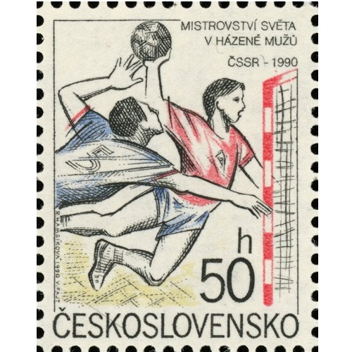 Známka 1990 Československo čistá, MS sveta v hádzanej mužov