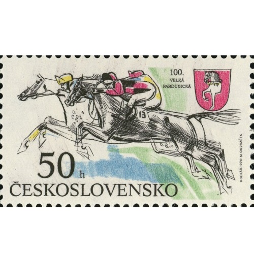 Známka 1990 Československo čistá, Veľká pardubická (50 h)