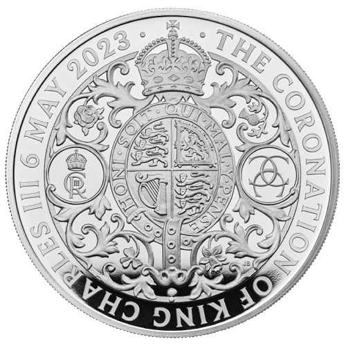 2 Pounds 2023 Anglicko PROOF 1 Oz Ag, Korunovácia Veličenstva kráľa Karola III