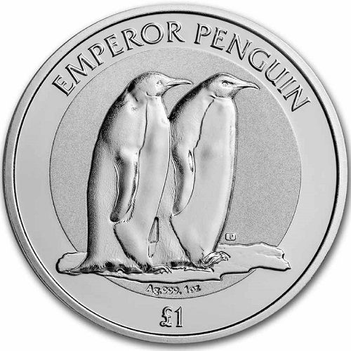 Pound 2023 British Antarctic Territory BU 1 Oz Ag Penguin (Y:3:5)