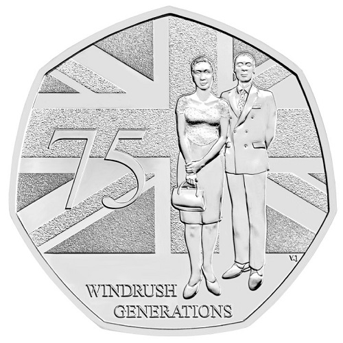 50 Pence 2023 Anglicko BU karta, Windrush Generation