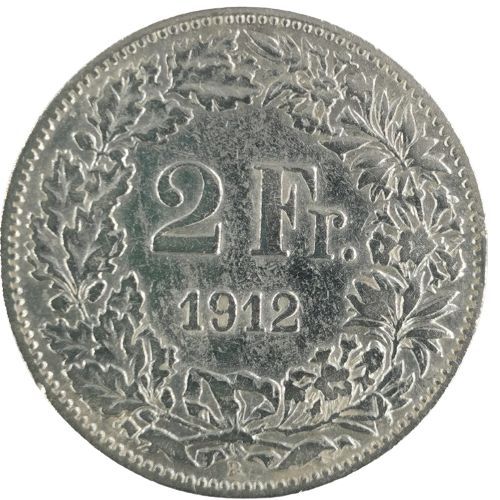 2 Francs 1912 Švajčiarsko