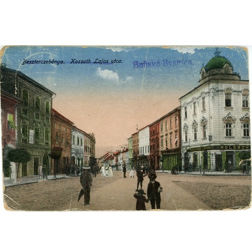 Pohľadnica 1918 Maďarsko použitá, Banská Bystrica