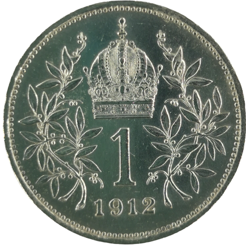 1 Korona 1912 Rakúsko Uhorsko, František Jozef I.