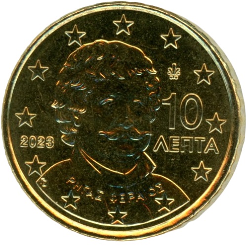 10 cent 2023 Grécko ob.UNC