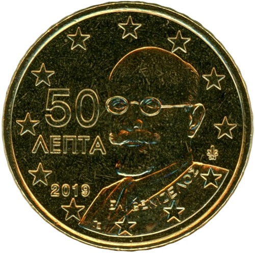 50 cent 2019 Grécko ob.UNC