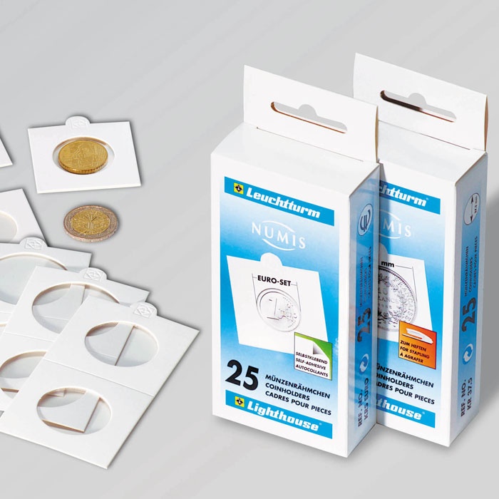 Pap.puzdro TACK na mince, zošívacie, 22,5mm, 25ks/bal (KR22.5)