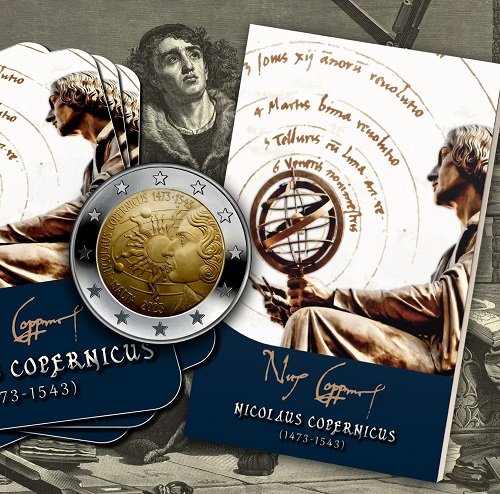 2 euro 2023 Malta cc.BU karta, Mikuláš Kopernik