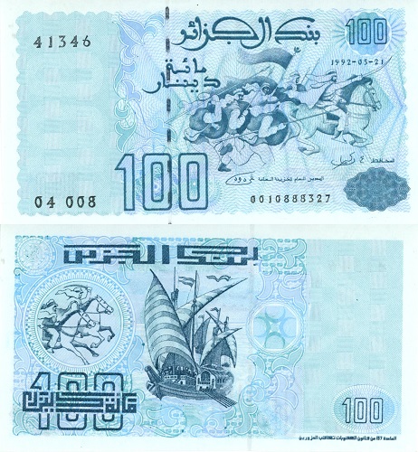 100 Dinars 1992 Alžírsko UNC