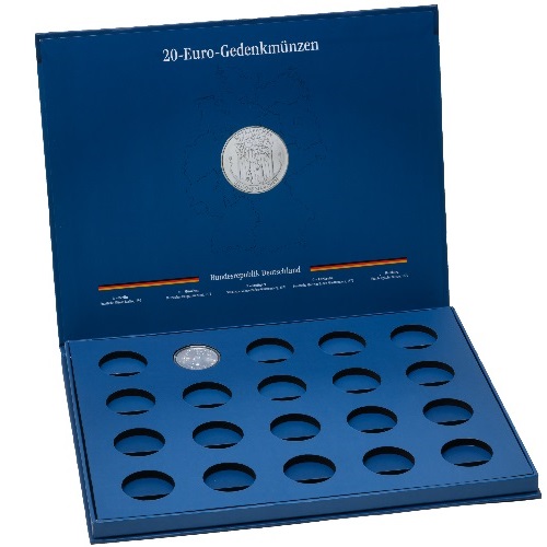 Kazeta LUCCA na 20 nemeckých 20 eurových mincí v kapsliach