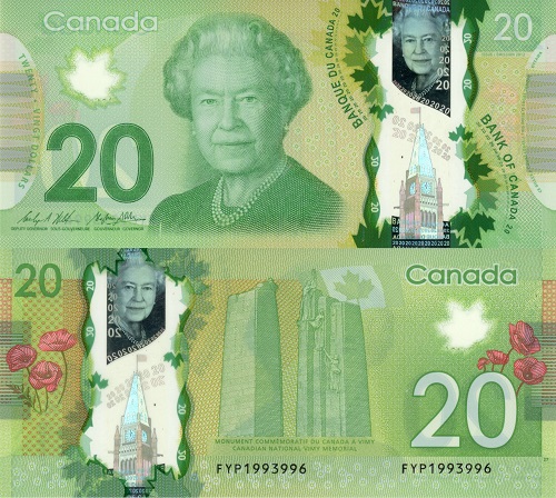 20 Dollars 2012 Kanada UNC séria FYP