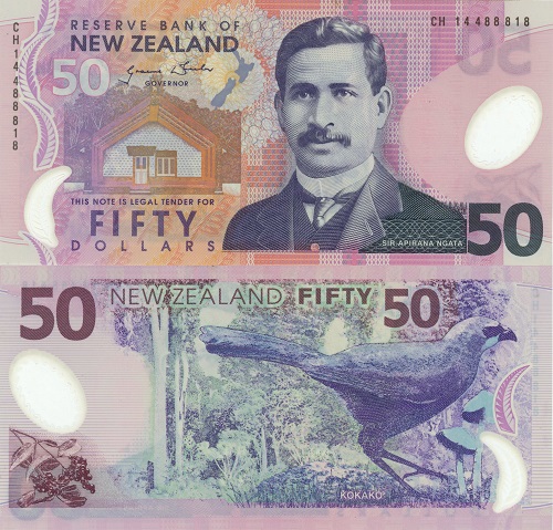 50 Dollars 2014 Nový Zéland UNC séria CH