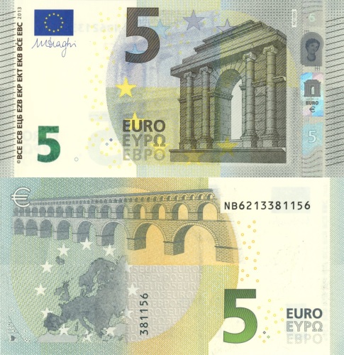 5 euro 2013 EU Mario Draghi NB/N018B6