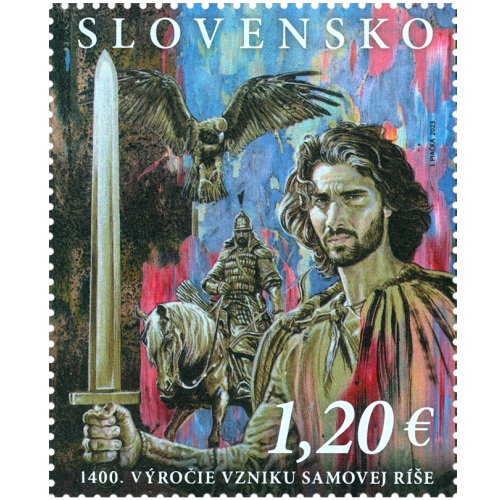 Známka 2023 Slovensko čistá, Vznik Samovej ríše (804)