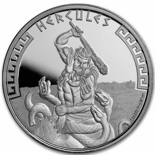 2 Dollars 2023 Niue BU 1 Oz Ag, Heroes of Greek Mythology - Hercules