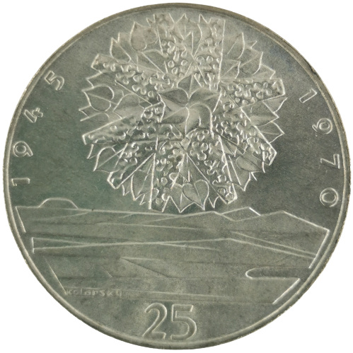 25 Korún 1970 Československo BK, 25 rokov oslobodenia ČSR