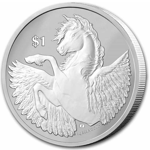 Dollar 2023 Britské Panenské ostrovy BU, 1 Oz Ag Pegasus (V:4:1)