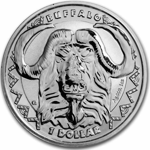 Dollar 2023 Sierra Leone BU 1 Oz Ag, Big Five - Buffalo (V:3:4)